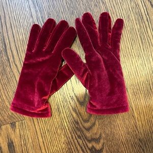 Cejon Red Velvet Thinsulate Gloves